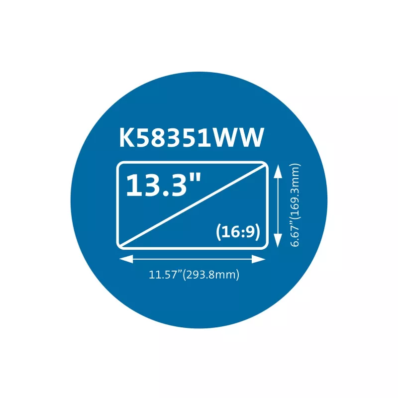 Kensington MagPro Magnetiline privaatsusekraan sülearvutitele 13.3 tolli (16:9)