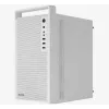 PC korpus AEROCOOL PGS CS-109-G-WT-v1 Mini Torn valge SPCC — microATX, kuni 26 cm GPU, FRGB, võrkfront