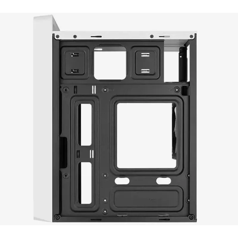 PC korpus AEROCOOL PGS CS-109-G-WT-v1 Mini Torn valge SPCC — microATX, kuni 26 cm GPU, FRGB, võrkfront