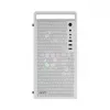 PC korpus AEROCOOL PGS CS-109-G-WT-v1 Mini Torn valge SPCC — microATX, kuni 26 cm GPU, FRGB, võrkfront