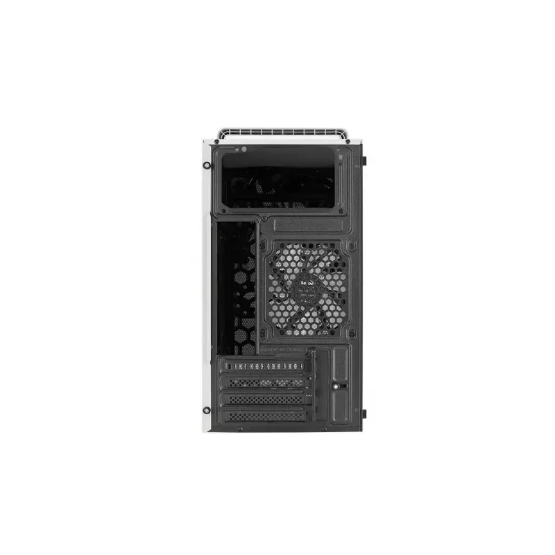 PC korpus AEROCOOL PGS CS-109-G-WT-v1 Mini Torn valge SPCC — microATX, kuni 26 cm GPU, FRGB, võrkfront