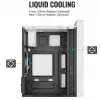 PC korpus AEROCOOL PGS CS-109-G-WT-v1 Mini Torn valge SPCC — microATX, kuni 26 cm GPU, FRGB, võrkfront