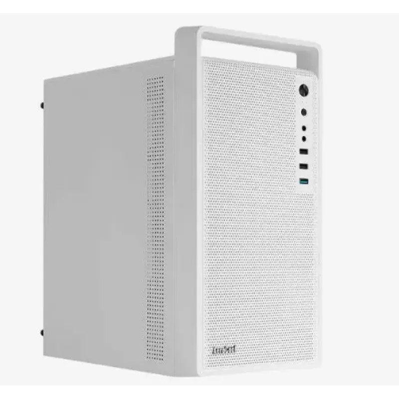 PC korpus AEROCOOL PGS CS-109-G-WT-v1 Mini Torn valge SPCC — microATX, kuni 26 cm GPU, FRGB, võrkfront