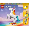 Ehitusmänguasi LEGO Creator 3in1 31140 Maagiline Ükssarvik, 145 osa, 130 mm kõrgus, vanus 7+