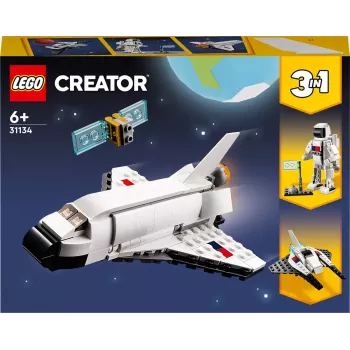 LEGO Creator 3-in-1 kosmosesüstiku ehituskomplekt 31134 — 144 tükki, alates 6. eluaastast, 160×120×60 mm