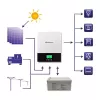 Hübriidne võrguväline päikeseinverter QOLTEC 3KVA 2,4 kW 80A