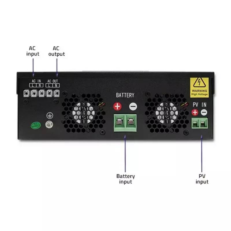 Hübriidne võrguväline päikeseinverter QOLTEC 3KVA 2,4 kW 80A