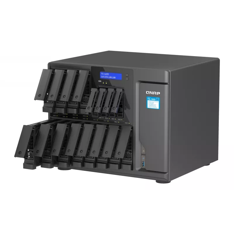 QNAP TS-1655 NAS Tower Intel Atom® C5125 8 GB DDR4 0 TB QNAP Turbo System Must