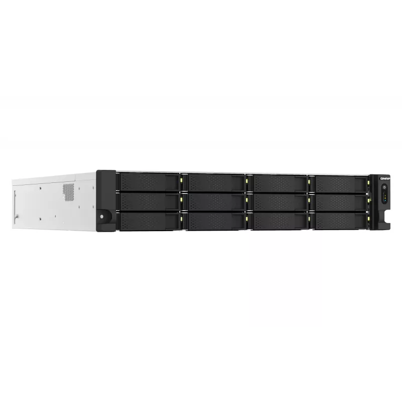 QNAP TS-h1887XU-RP NAS Rack (2U) Intel Xeon E E-2334 16 GB DDR4 0 TB QuTS hero Must, Valge
