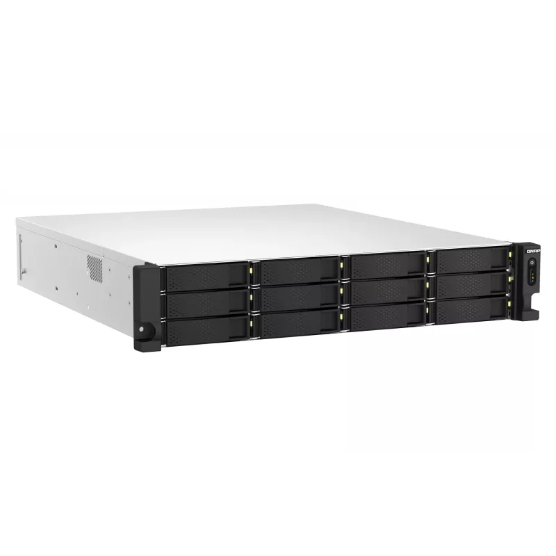 QNAP TS-h1887XU-RP NAS Rack (2U) Intel Xeon E E-2334 16 GB DDR4 0 TB QuTS hero Must, Valge