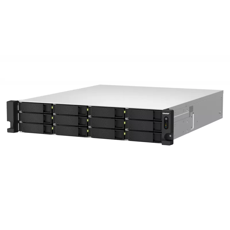 QNAP TS-h1887XU-RP NAS Rack (2U) Intel Xeon E E-2334 16 GB DDR4 0 TB QuTS hero Must, Valge