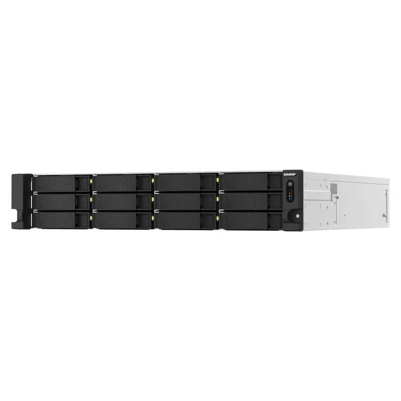 QNAP TS-H1887XU-RP NAS Rack (2U) Intel Xeon E E-2336 32 GB DDR4 0 TB QuTS hero Must, Valge