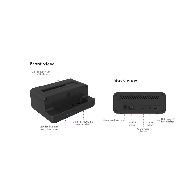 ICY BOX IB-2914MSCL-C31 USB 3.2 Gen 2 (3.1 Gen 2) USB-C Must