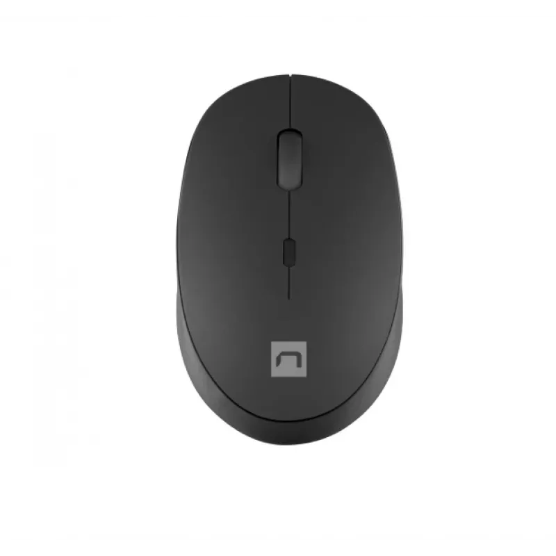 Juhtmeta Bluetooth optiline hiir NATEC Harrier 2, paremakäeline, 1600 DPI, Bluetooth 5.1, must