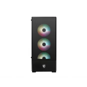 Arvuti korpus MSI MAG FORGE 112R Midi Tower Must karastatud klaasiga, 3x120mm esiventilaatorid, ATX/Micro‑ATX/Mini‑ITX tugi