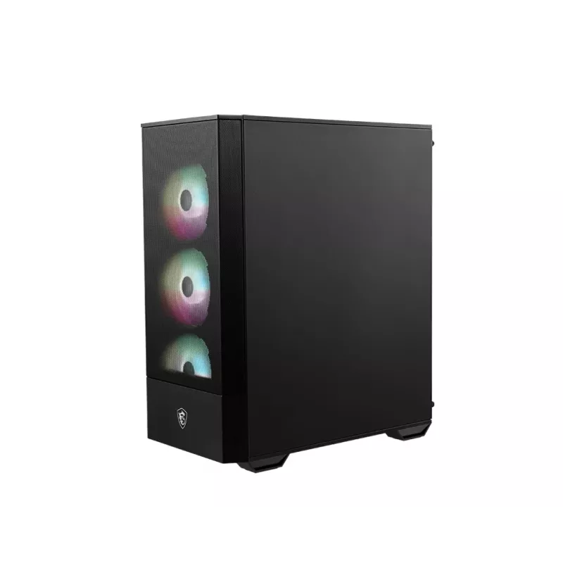 Arvuti korpus MSI MAG FORGE 112R Midi Tower Must karastatud klaasiga, 3x120mm esiventilaatorid, ATX/Micro‑ATX/Mini‑ITX tugi