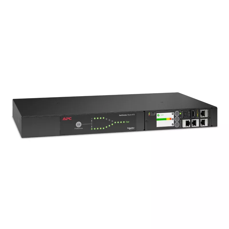APC Automatic Transfer Switch AP4423A - (8x) C13 + (1x) C19, 3680W, racki paigaldatav, 1U