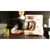 Stand mixer BLAUPUNKT SMM501 — 5 L roostevaba terasest kauss, 1000 W, kallutatav pea, pöördnuppjuhtimine, valge