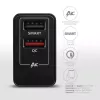 Axagon ACU-QS24 QUICK ja SMART seinadapter, 2x USB-port QC3.0/AFC/FCP + 5V-1,2A, 24W