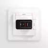 Axagon ACU-QS24 QUICK ja SMART seinadapter, 2x USB-port QC3.0/AFC/FCP + 5V-1,2A, 24W