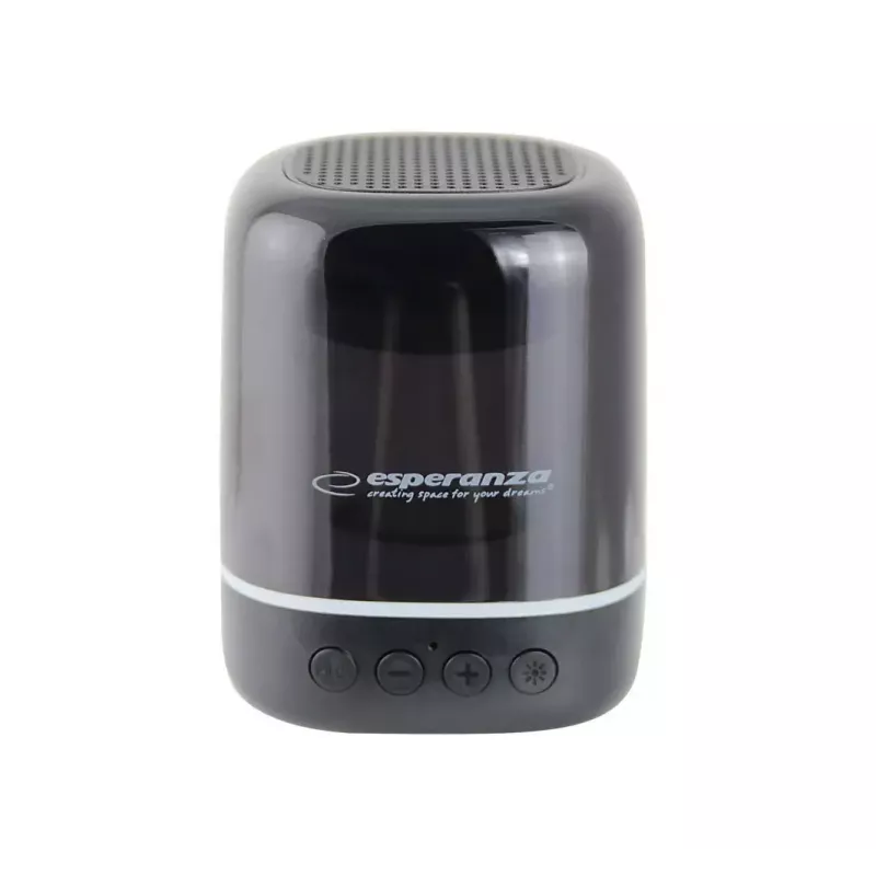 Portable speaker ESPERANZA EP154, 3W RMS, Bluetooth 5.0, MicroSD, FM, 4 h playtime, Must