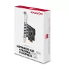 “Axagon PCEU-43RS” PCIe kaart - 4x USB 5 Gbps port, topelt toide, “Renesas PD720201”, SP ja LP
