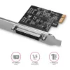 Axagon PCEA-P1N PCIe - 1x paralleelport adapter SP & LP-ga, PCIe, paralleel, emane, täiskõrgus / madalprofiil, PCIe 2.0, Hiina