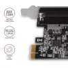 Axagon PCEA-P1N PCIe - 1x paralleelport adapter SP & LP-ga, PCIe, paralleel, emane, täiskõrgus / madalprofiil, PCIe 2.0, Hiina