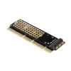 Axagon PCEM2-1U PCIe x16/x8/x4 - M.2 NVMe M-key pesa adapter 1U