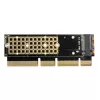 Axagon PCEM2-1U PCIe x16/x8/x4 - M.2 NVMe M-key pesa adapter 1U