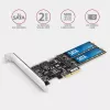Axagon PCES-SA4M2 PCIe kontroller 2x sisemine SATA 6G port + M.2 B-key liidese kaardid/adapter M.2, SATA