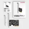 Axagon PCES-SA4X4 PCIe kontroller - 4x sisemine SATA 6G port, ASM1164, SP ja LP