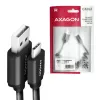 USB-kaabel Axagon BUCM-AM10TB USB 2.0 0,6m USB-C USB-A must