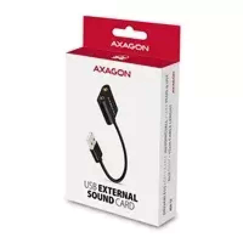 Väline USB-helikaart AXAGON ADA-12 1x 3,5 mm pesaga kõrvaklappidele ja mikrofonile