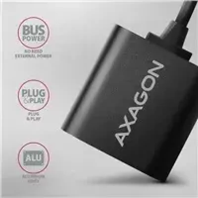 Väline USB-helikaart AXAGON ADA-12 1x 3,5 mm pesaga kõrvaklappidele ja mikrofonile