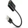 Väline USB-helikaart AXAGON ADA-12 1x 3,5 mm pesaga kõrvaklappidele ja mikrofonile