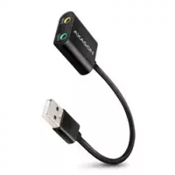 Väline USB-helikaart AXAGON ADA-12 1x 3,5 mm pesaga kõrvaklappidele ja mikrofonile