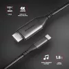Axagon RVC-HI2MC USB-C -> HDMI 2.0a kaabel 1,8 m, 4K/60Hz HDR10