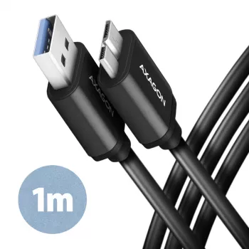 Axagon BUMM3-AM10AB SPEED Micro-B USB <> USB-A 3.2 Gen 1 kaabel 1 m