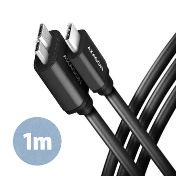 USB-kaabel Axagon BUMM3-CM10AB Micro-USB B – USB-C 1 m must