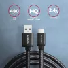 Axagon BUMM-AM15AB USB-kaabel USB 2.0 1.5 m Micro-USB B USB A Must