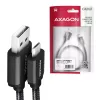 Axagon BUMM-AM15AB USB-kaabel USB 2.0 1.5 m Micro-USB B USB A Must