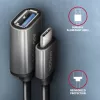 Axagon RUCM-AFAC kaabli adapter USB-C (M) -> USB-A (F), 20cm, USB 3.2 Gen 1, 3A, ALU