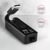 AXAGON ADE-XR USB 2.0 Type-A - Fast Ethernet 10/100 adapter, RJ-45, Realtek RTL8152, must, 23 g