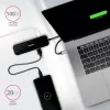 Axagon HMC-6H4A USB 3.2 Gen 1 jaotur, 4x USB-A, HDMI 4k/30Hz, PD 100W, 20 cm USB-C kaabel