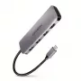 Axagon HMC-HCR3A 3x USB-A+ HDMI+ SD/microSD USB-C 3.2 Gen 1 jaotur 20 cm juhtmega USB 3.2 Gen 1 (3.1 Gen 1) Type-C hall