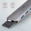 Axagon HMC-HCR3A 3x USB-A+ HDMI+ SD/microSD USB-C 3.2 Gen 1 jaotur 20 cm juhtmega USB 3.2 Gen 1 (3.1 Gen 1) Type-C hall