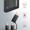 Axagon EEM2-SB2 Väline USB-C 3.2 Gen 2 metallkarp M.2 NVMe ja SATA SSD ketastele. Kruvivaba