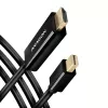 Axagon RVDM-HI14C2 Mini DisplayPort-HDMI adapterkaabel 4K 30Hz 1,8 m