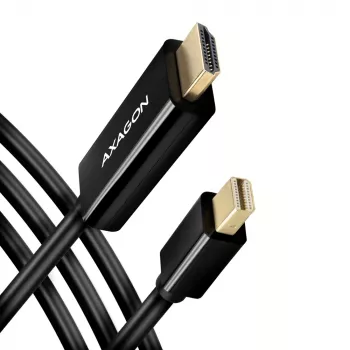 Axagon RVDM-HI14C2 Mini DisplayPort-HDMI adapterkaabel 4K 30Hz 1,8 m